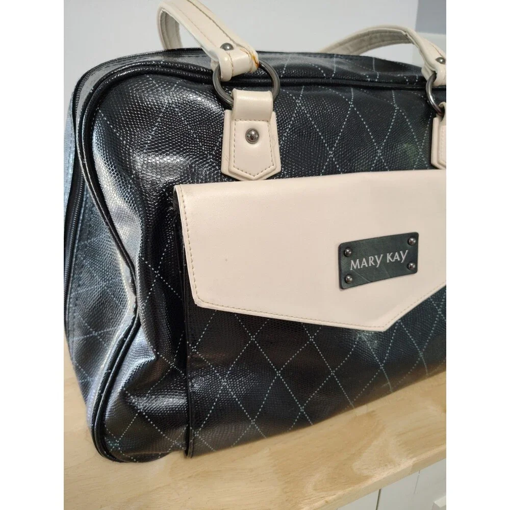Mary Kay Deluxe Black Consultant Cosmetic Travel Luggage Tote Bag Sales 16